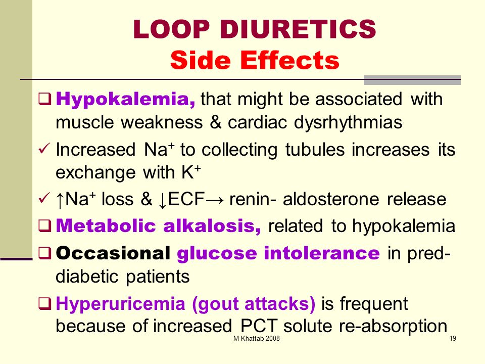 loop diuretics in diabetes)