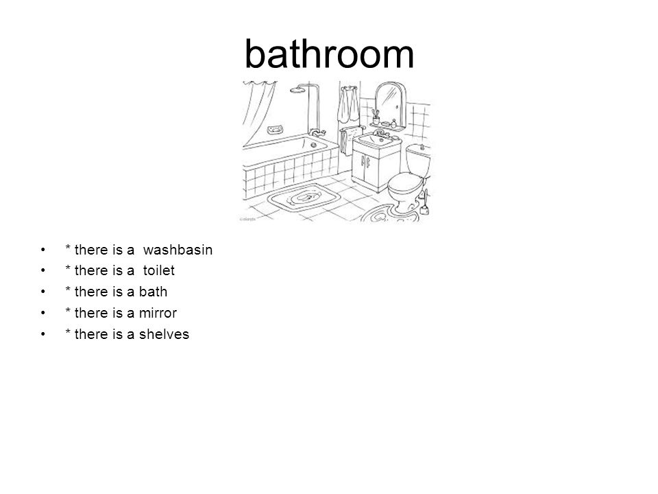 bathroom * there is a washbasin * there is a toilet * there is a bath