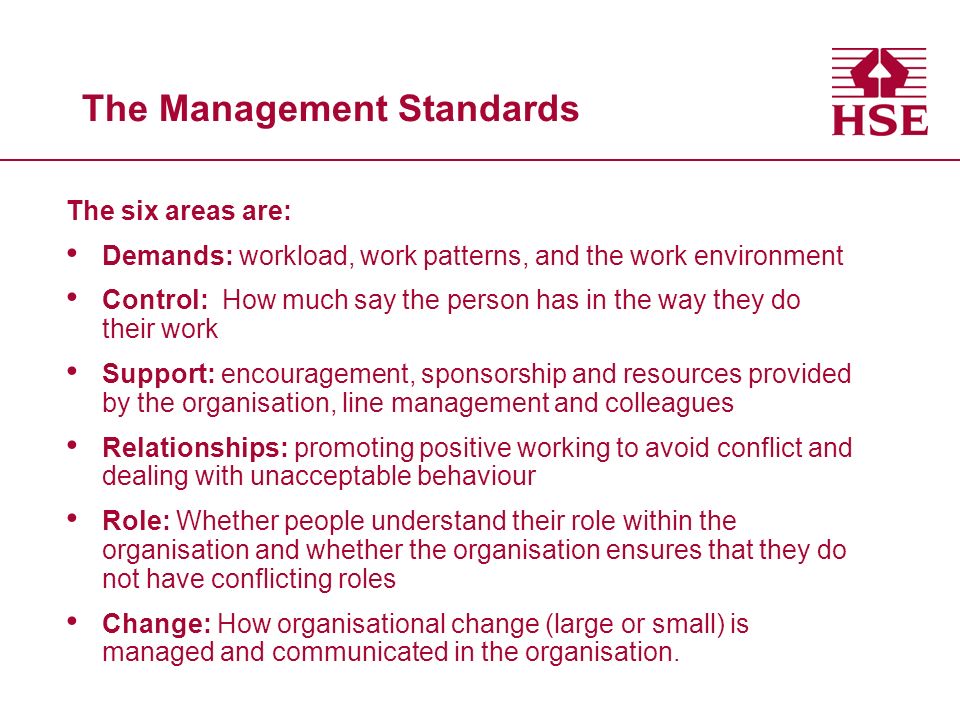 The Management Standards
