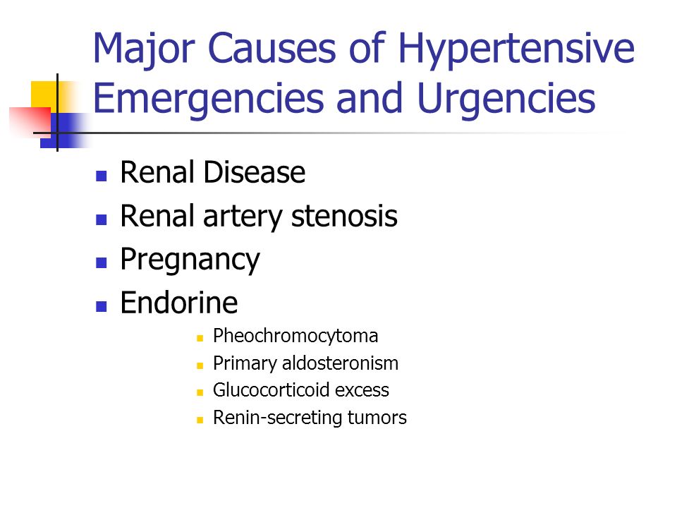 Hypertensive Urgency Pediatrics