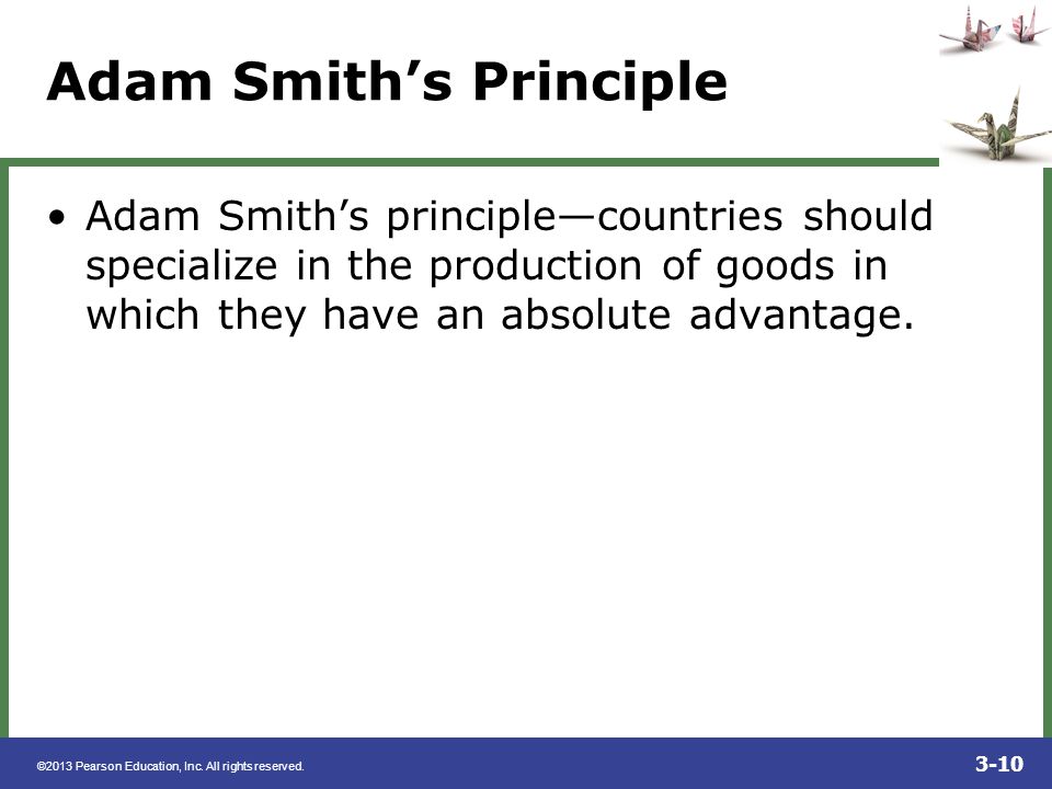 Adam Smith’s Principle