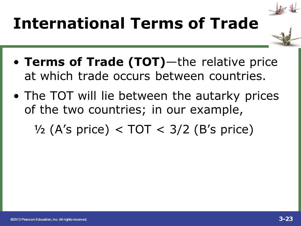 International Terms of Trade