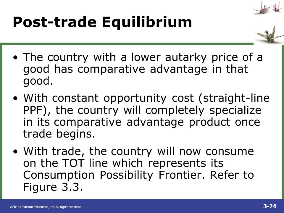 Post-trade Equilibrium