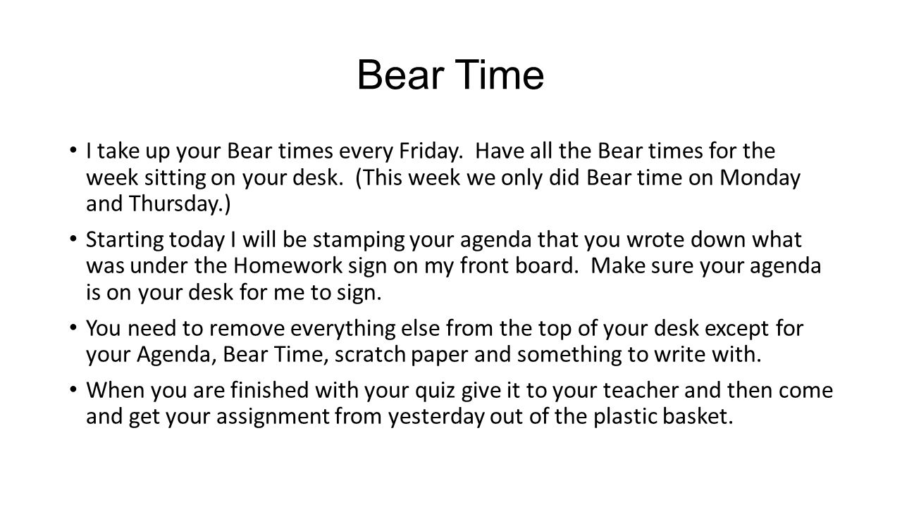 Bear Time