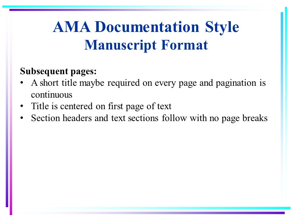 ama format title page