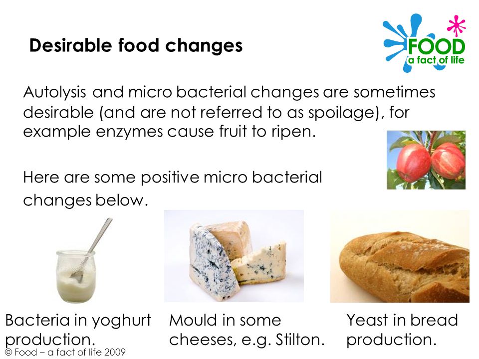 Desirable food changes