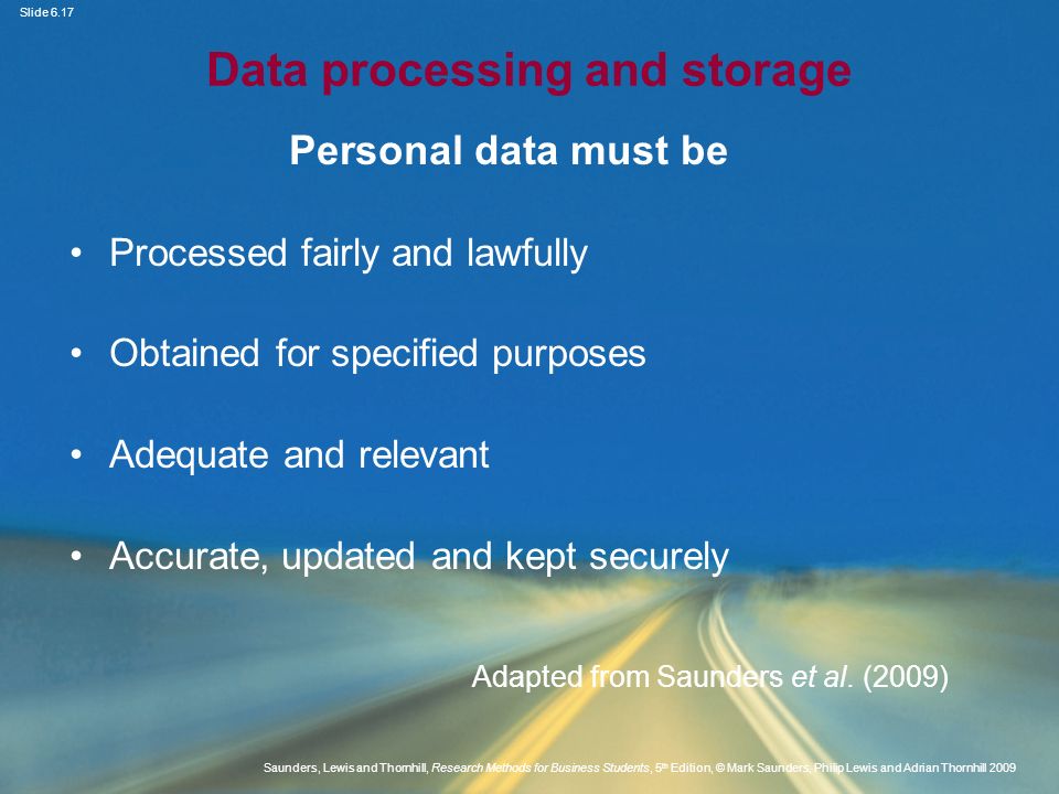Data processing and storage