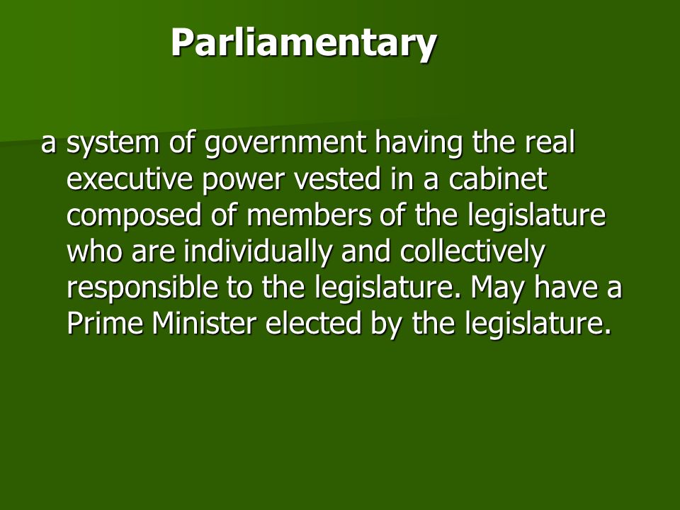 Parliamentary