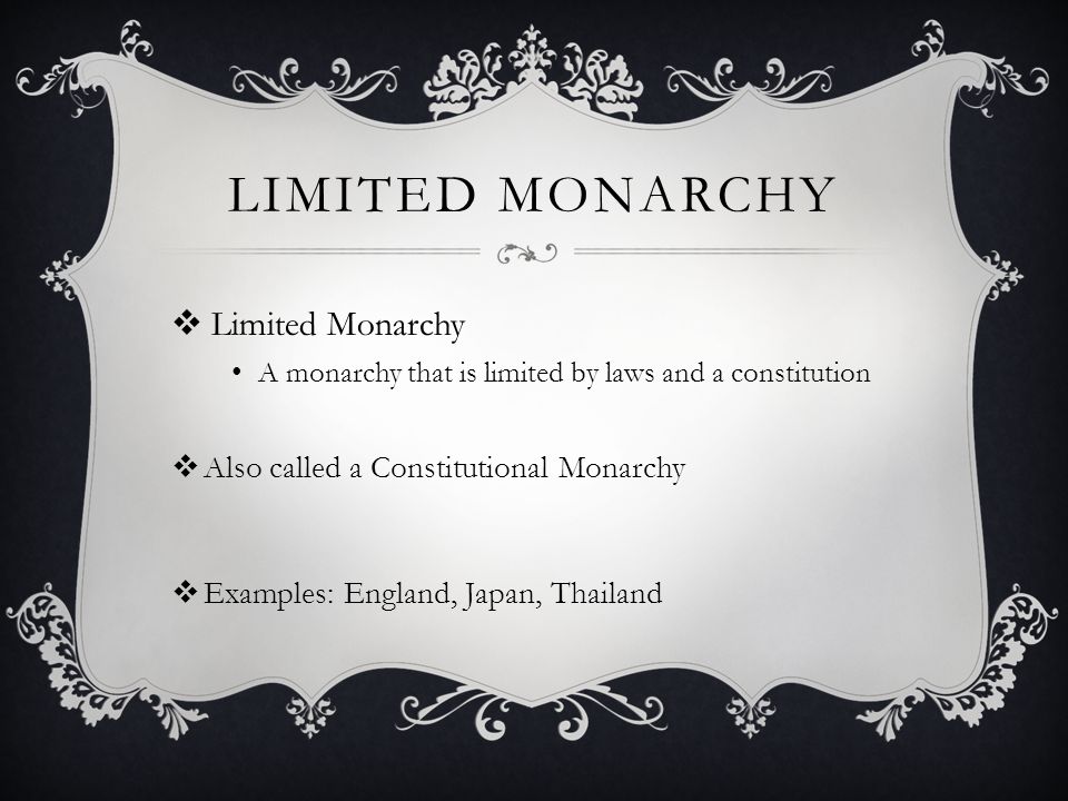 limited monarchy england