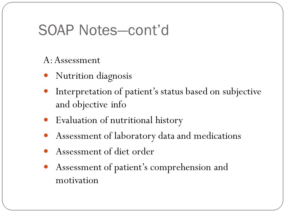 Soap Charting Assessment