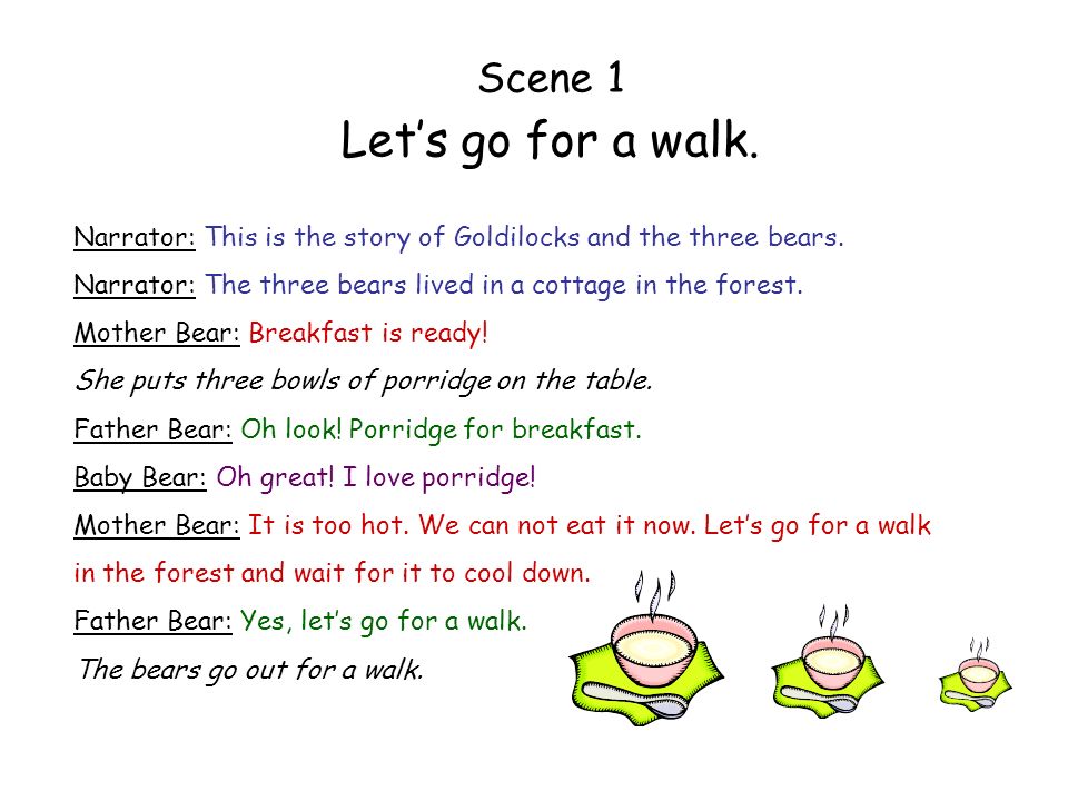 Let’s go for a walk. Scene 1