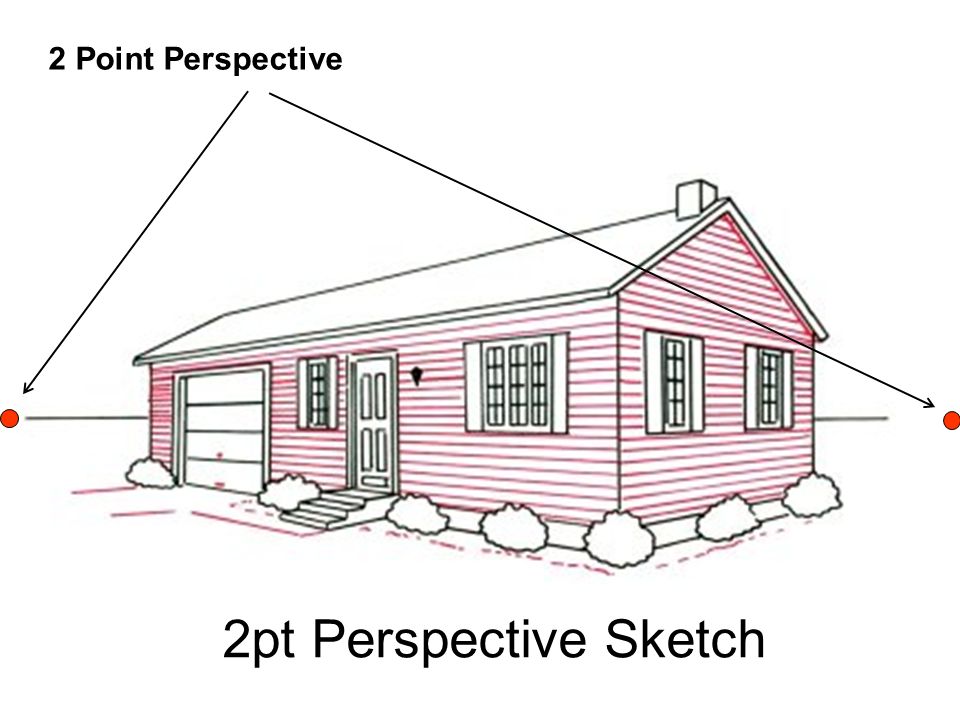 2 Point Perspective 2pt Perspective Sketch