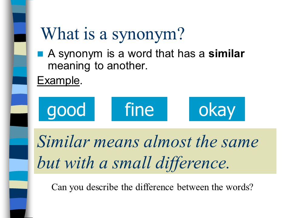 L.O. To generate synonyms for high frequency words. - ppt video online  download