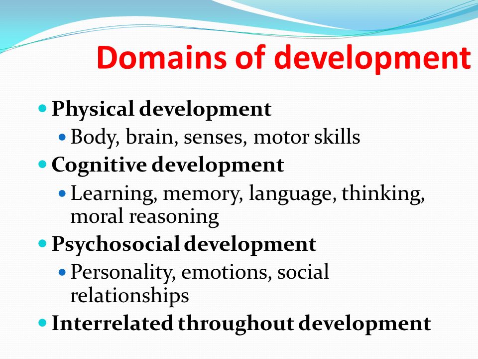 Domains of development
