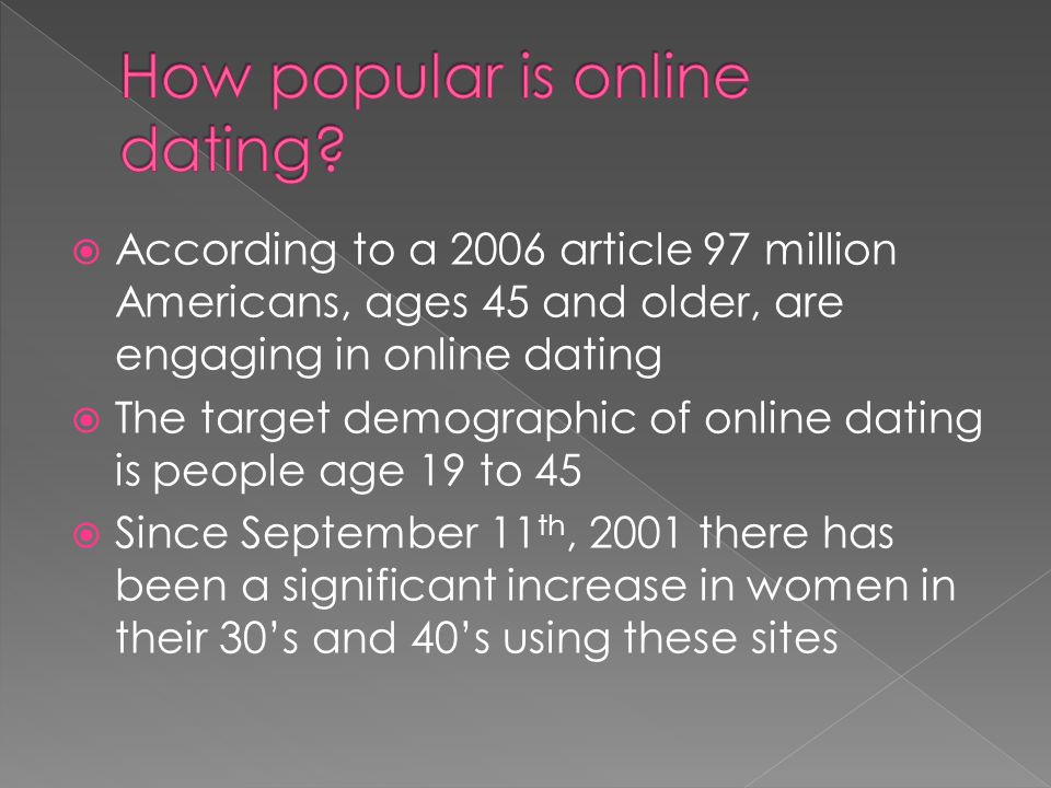Demographic online dating