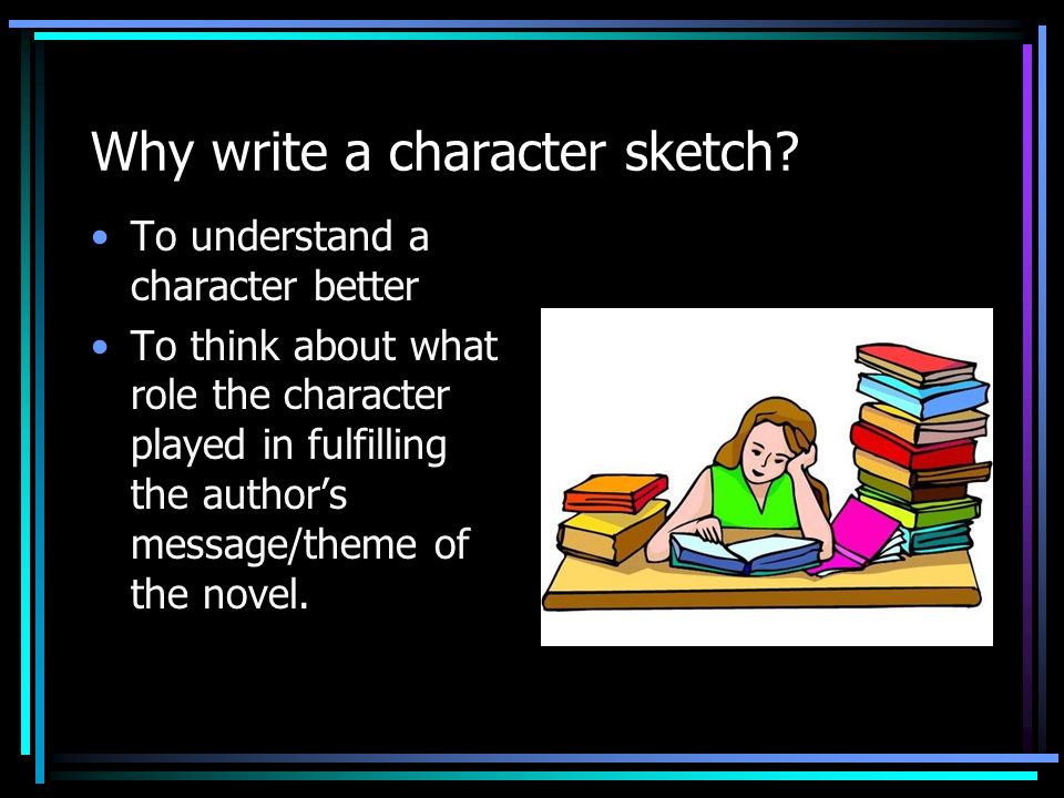 How to write a Character Sketch? - YouTube
