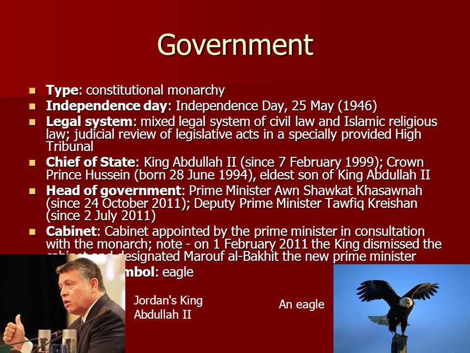 jordan government type