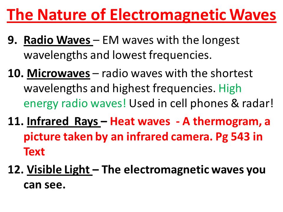 The Nature of Electromagnetic Waves - ppt video online download