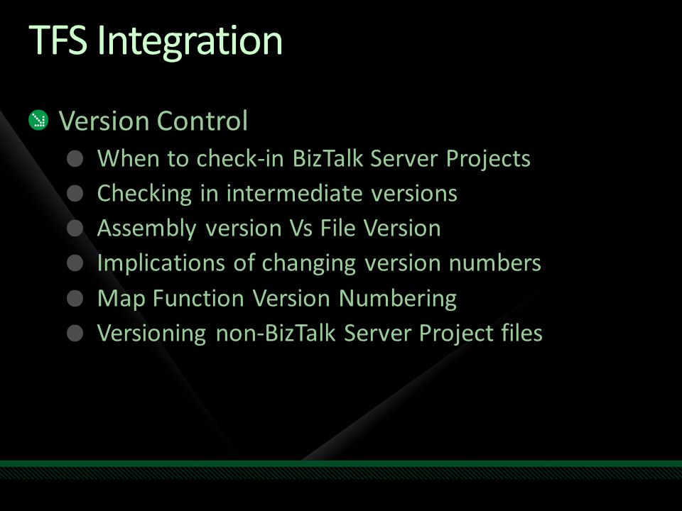 TFS Integration Version Control