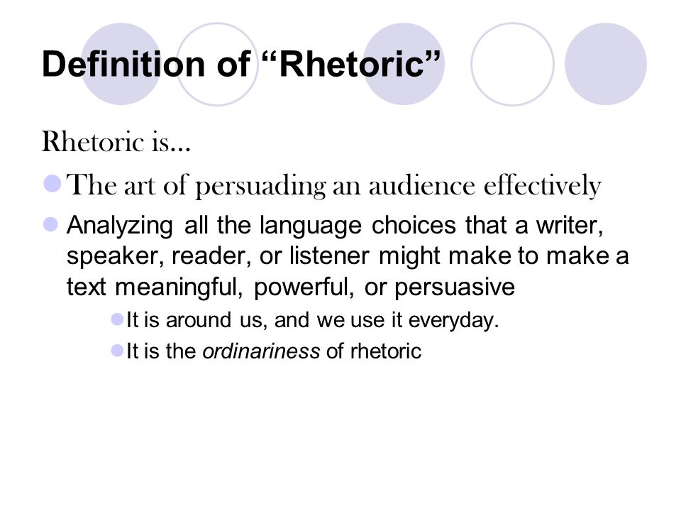 Definition of Rhetoric