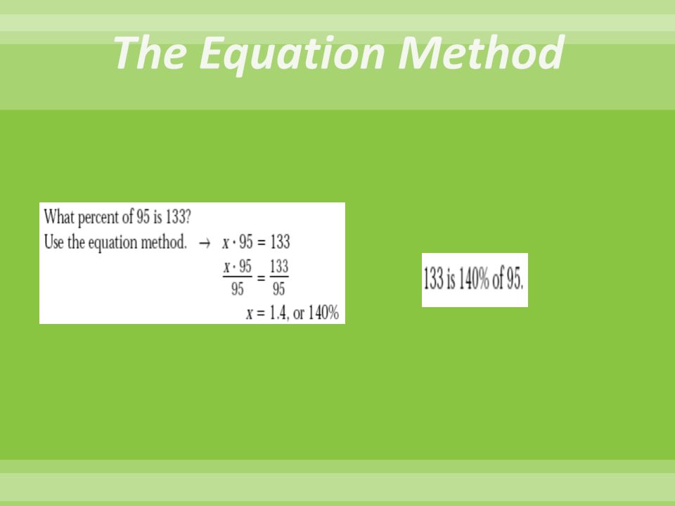 The Equation Method