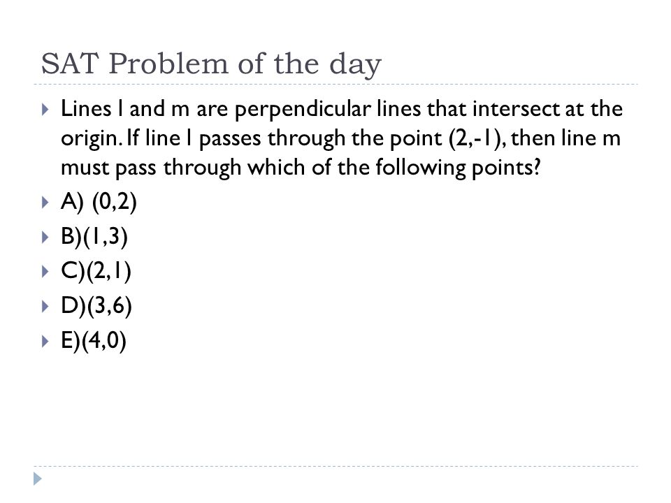 SAT Problem of the day