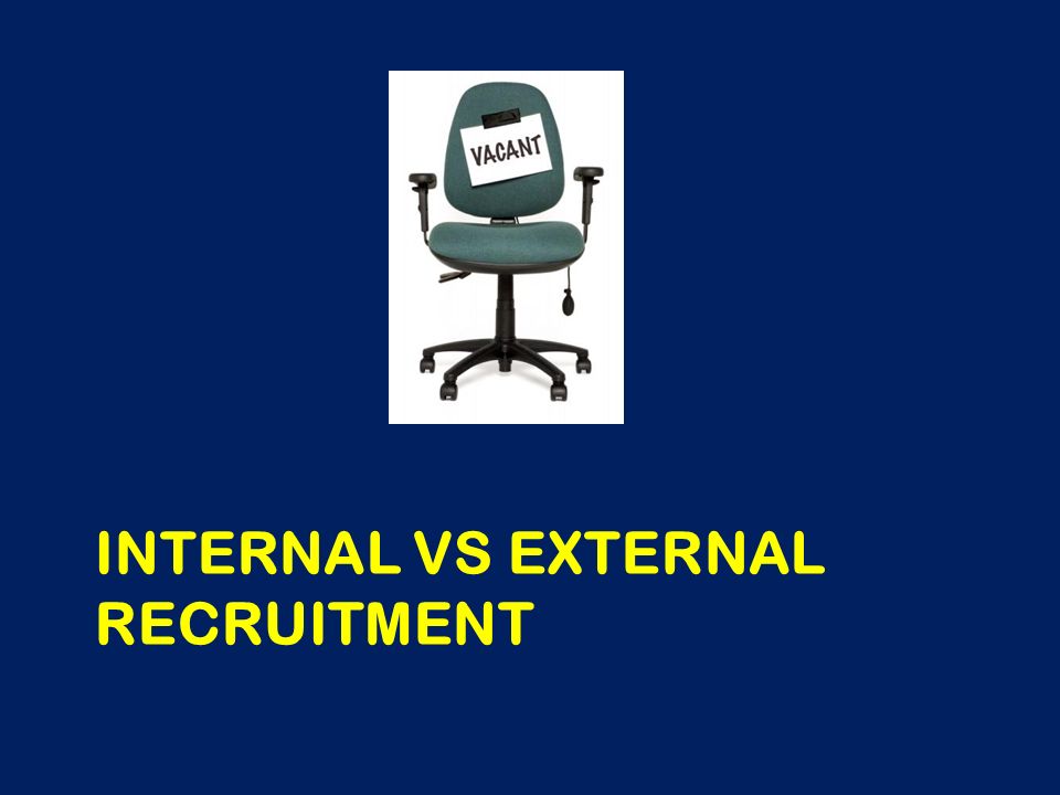 Internal Vs External Recruitment