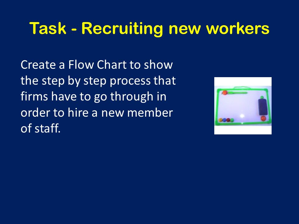 Task - Recruiting new workers