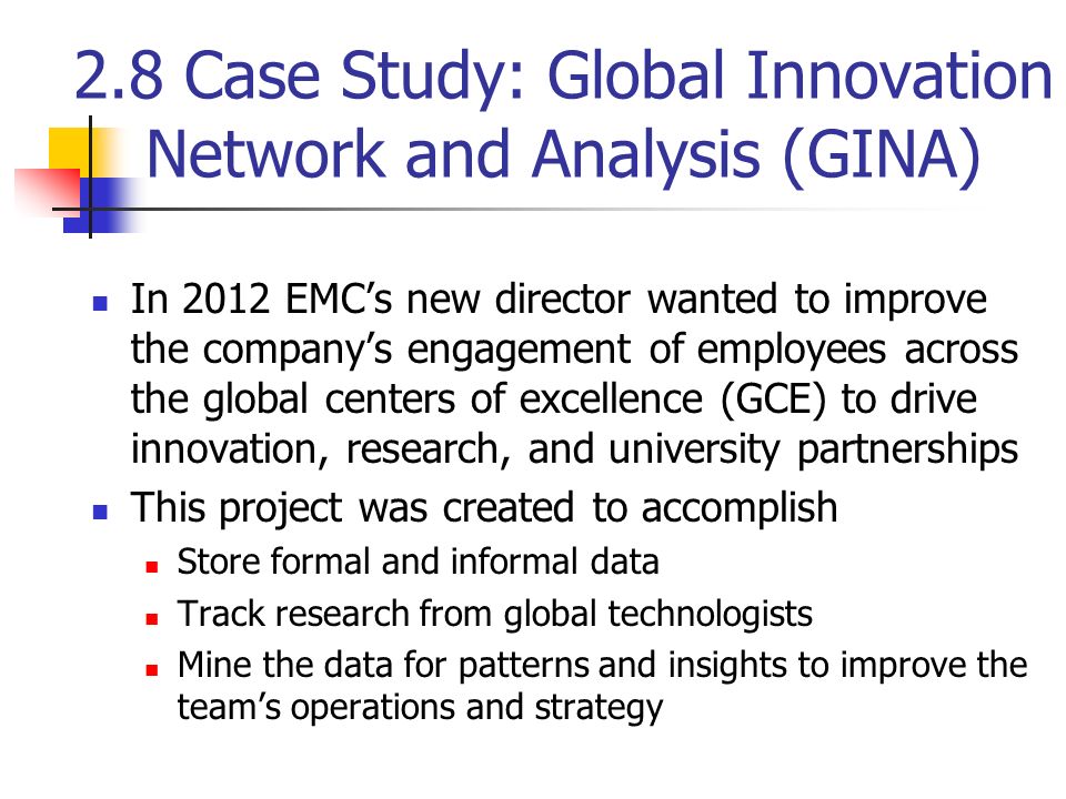 gina case study in data analytics ppt
