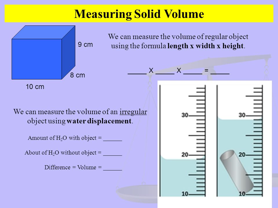 Measuring Solid Volume