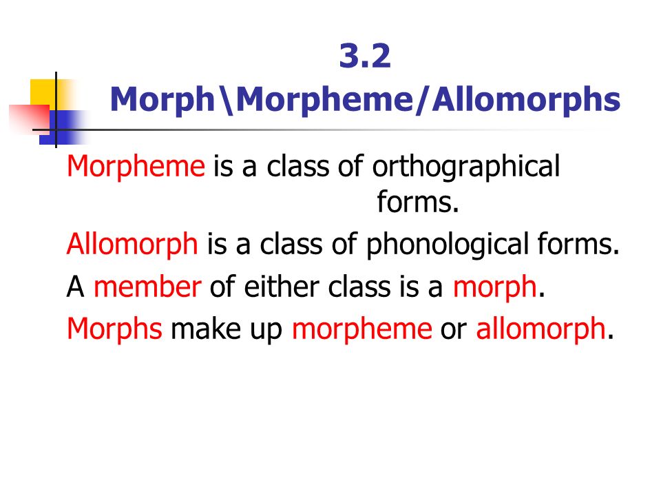 difference between morph and morpheme