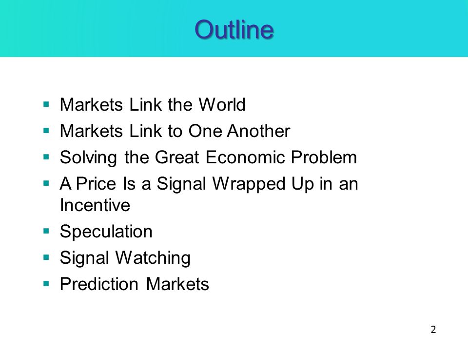 The Price System: Signals, Speculation, and Predictions - ppt video online  download