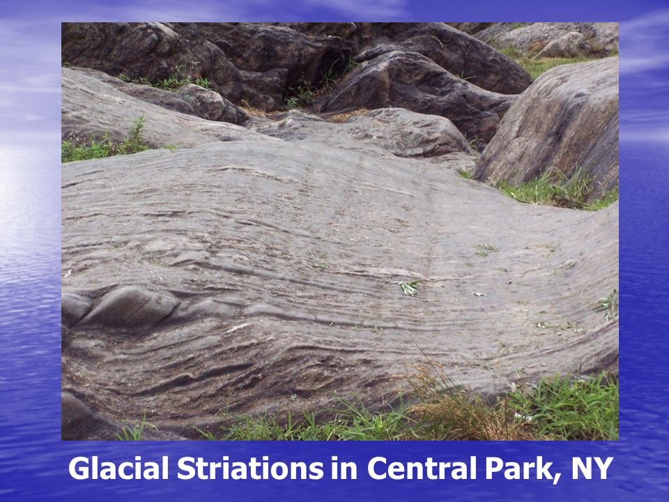 Glacial Striations in Central Park, NY
