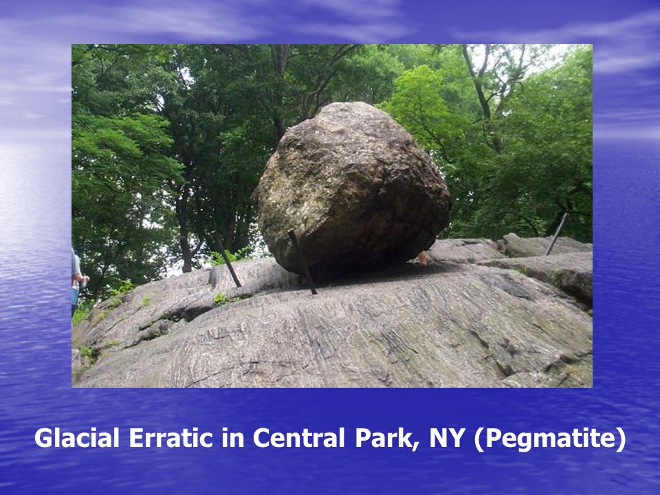 Glacial Erratic in Central Park, NY (Pegmatite)