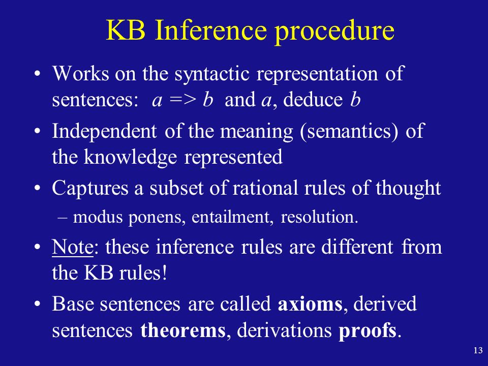 Fall 98 Introduction To Artificial Intelligence LECTURE 7: Knowledge ...