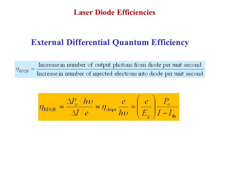 Laser Diode Efficiencies - ppt video online download