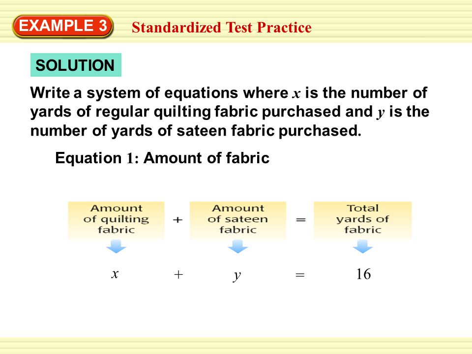 EXAMPLE 3 Standardized Test Practice. SOLUTION.