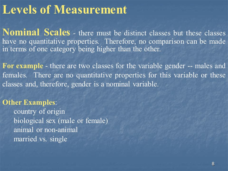 Scales and Levels in Measurement - ppt download