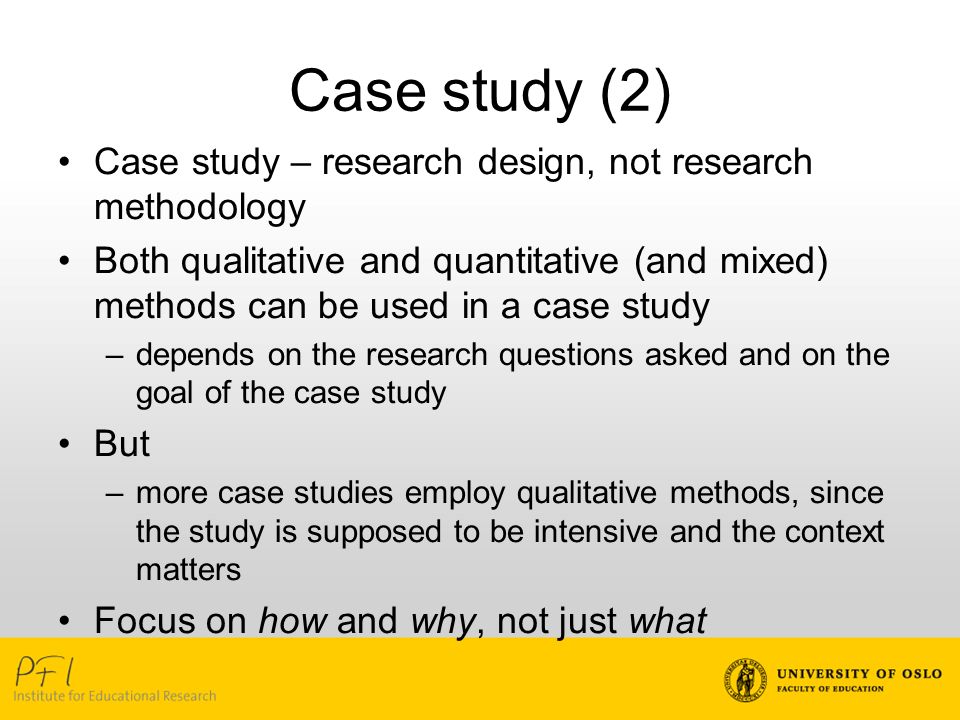 case study on method study