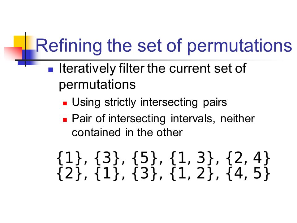 Refining the set of permutations