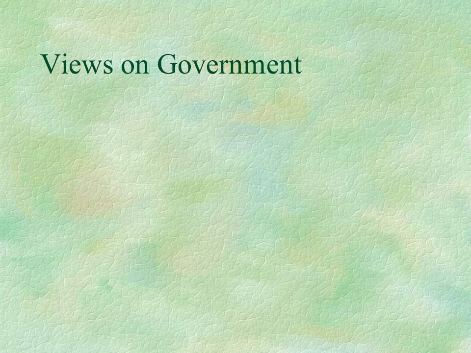 Views on Government