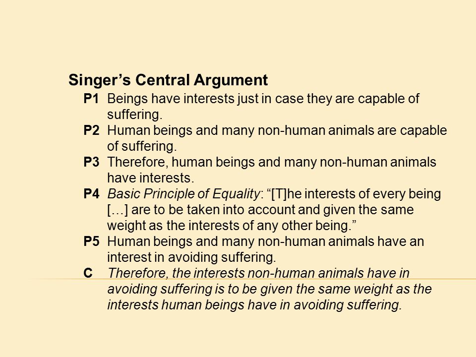 Peter Singer: “All Animals are Equal ” - ppt video online download