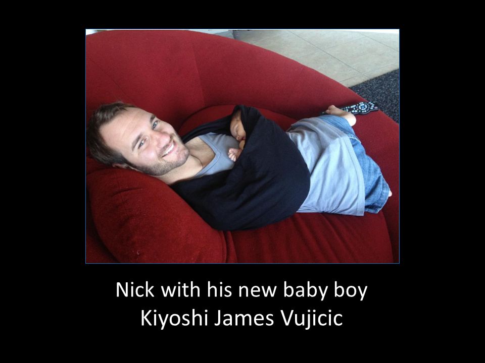 Nick with his new baby boy