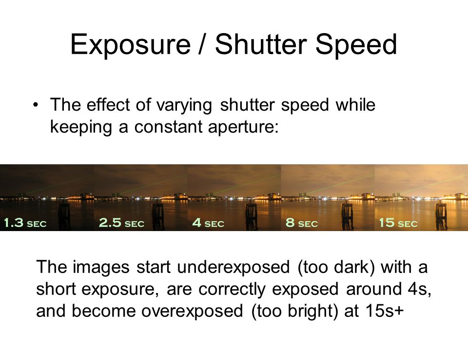 Exposure / Shutter Speed