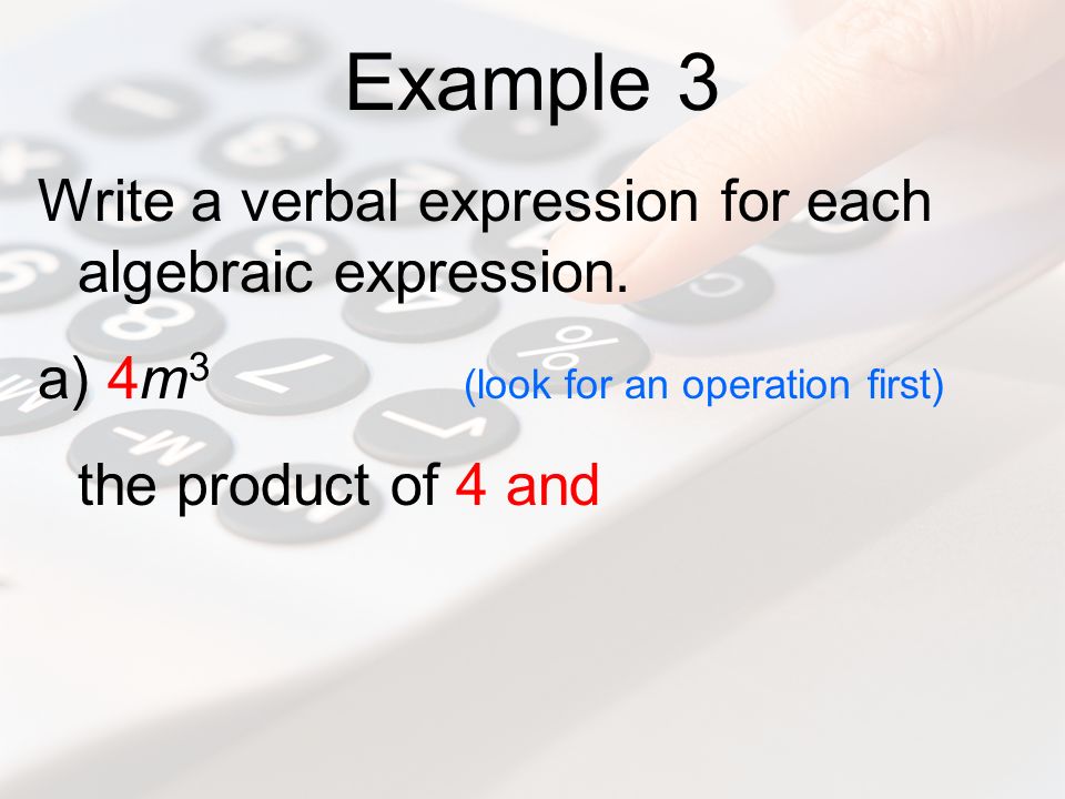 Algebra 1 Notes: Lesson 1-1: Variables and Expressions - ppt ...