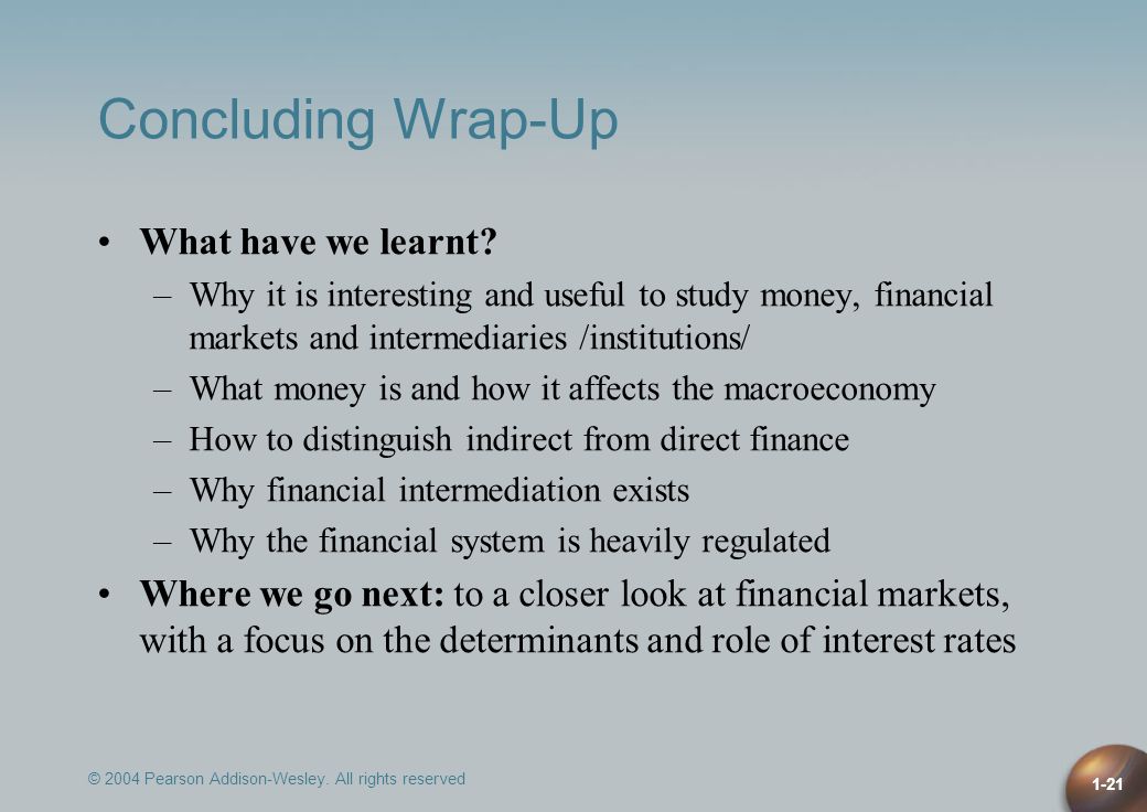 Concluding Wrap-Up What have we learnt