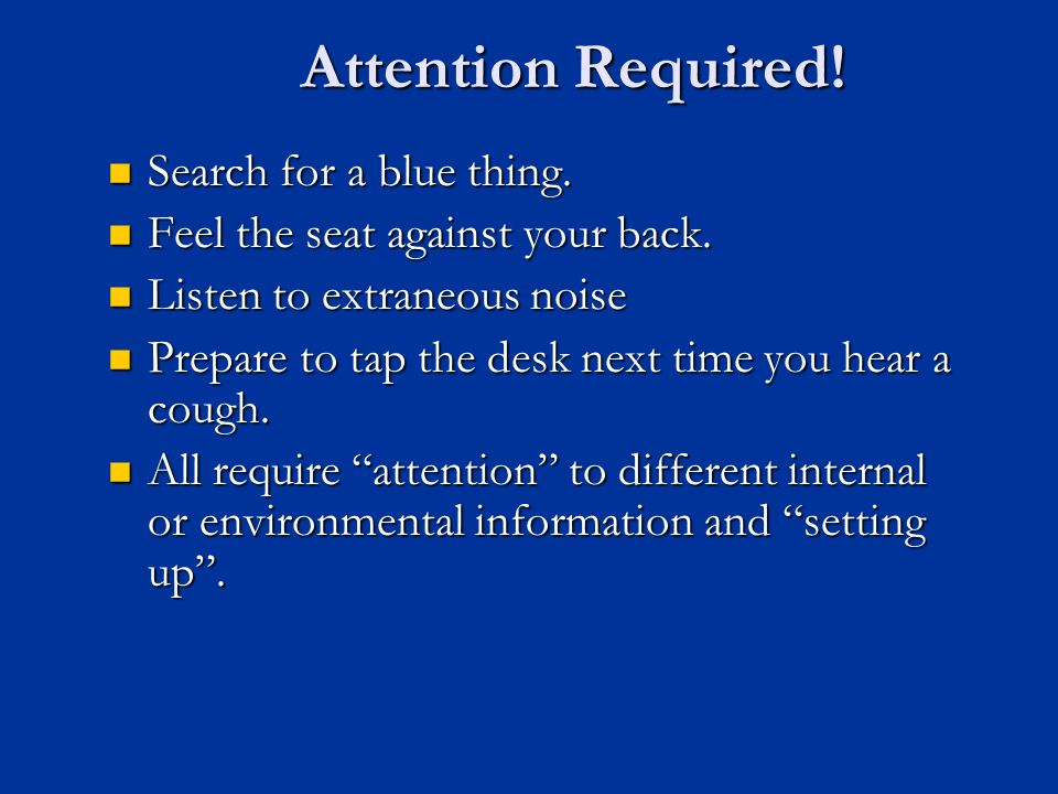 Attention Required! Search for a blue thing.