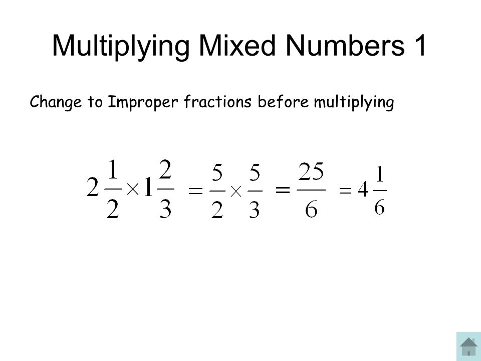 Multiplying Mixed Numbers 1
