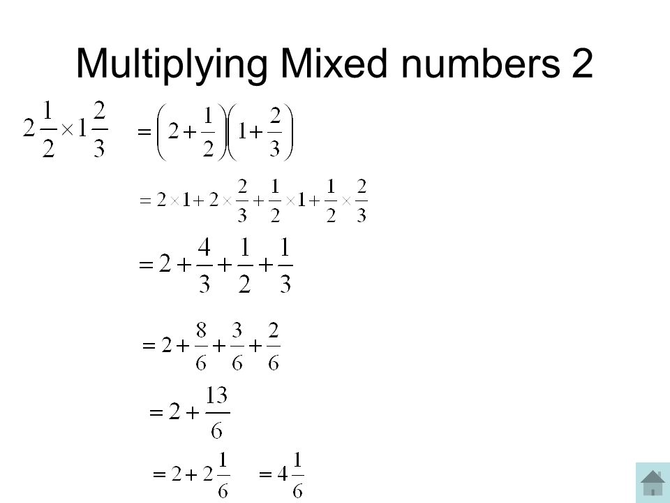Multiplying Mixed numbers 2