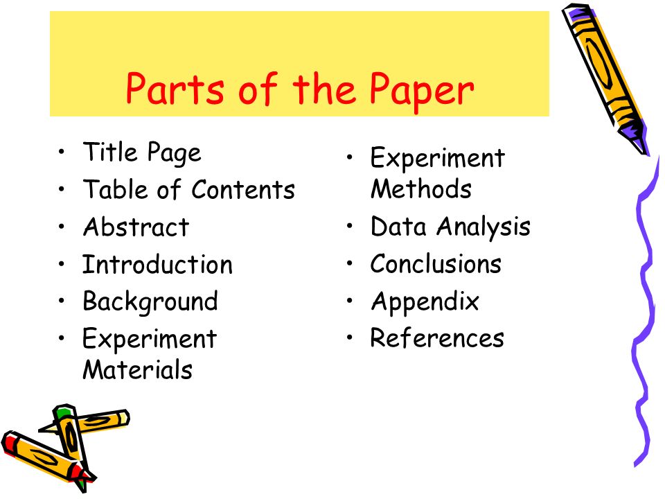 guidelines for a research paper